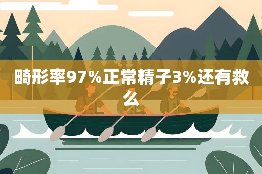 畸形率97%正常精子3%还有救么